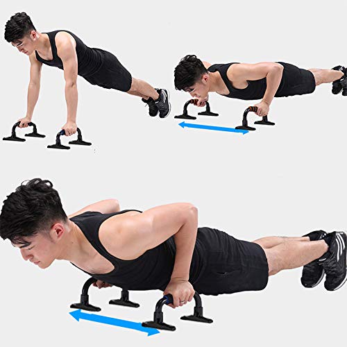 TOMSHOO Rueda Abdominales Fitness Kit,AB Roller y Esterilla Antideslizante para Rodillas Fitness Aparatos para el Hogar Aparatos Portátiles para Entrenamiento de Fuerza Muscular Fitness (5 en 1 Azul)