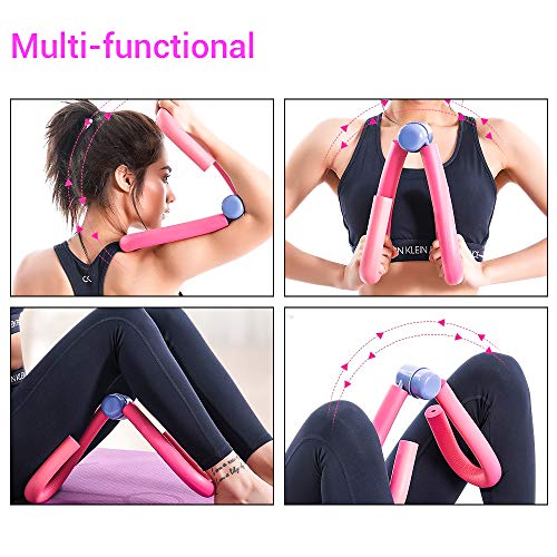 Toner de Muslo, Entrenador Multifuncional de Muslos Dispositivo, Muslos, Glúteos, Aparatos de Pecho, Ejercitador de Muslos Para El Hogar, Fitness Adelgazante Toner de Muslo Ejercitador (Rosado)