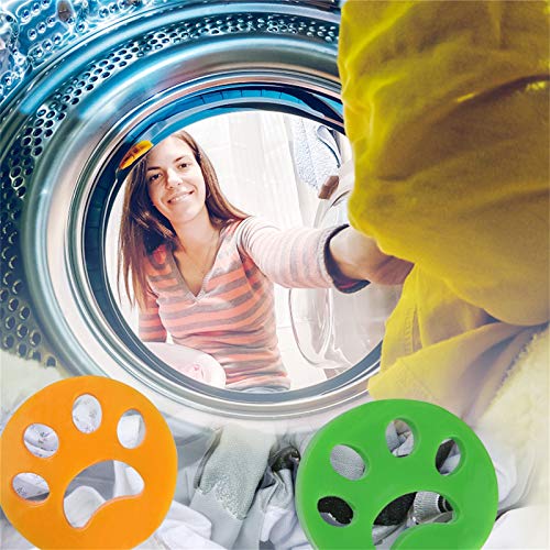 Tonsooze Bola De Limpieza De Ropa, Bola De Limpieza De Ropa Depiladora de mascotas lavadora quitar pelo mascotas Reutilizable e Hipoalergénica para pelo de perro y piel de gato (4 piezas)