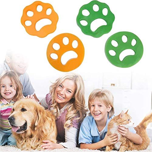 Tonsooze Bola De Limpieza De Ropa, Bola De Limpieza De Ropa Depiladora de mascotas lavadora quitar pelo mascotas Reutilizable e Hipoalergénica para pelo de perro y piel de gato (4 piezas)