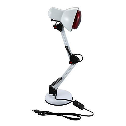 TOOGOO Ac220V para Masaje Lámpara de Calor de Terapia Infrarroja Tdp Fisioterapia para Aliviar El Dolor en La Salud 100W Cuidado de La Salud Luz Infrarroja Eléctrica Enchufe de La Ue