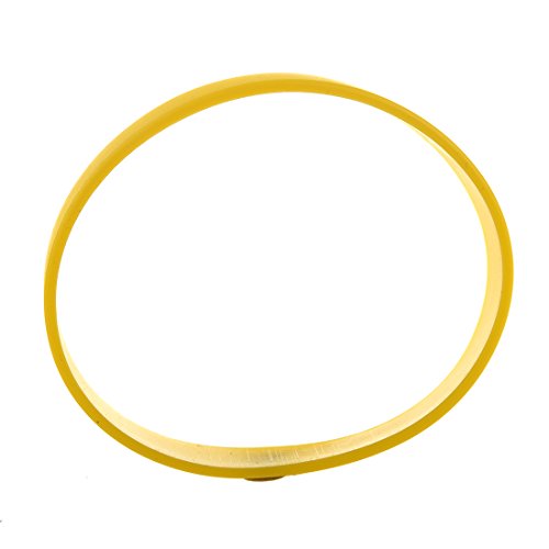 TOOGOO Brazalete de puno Munequera Pulsera de Elasticidad de Moda de Goma de Silicona Amarillo