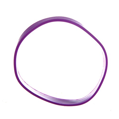 TOOGOO Brazalete de puno Munequera Pulsera de Elasticidad de Moda de Goma de Silicona Violeta