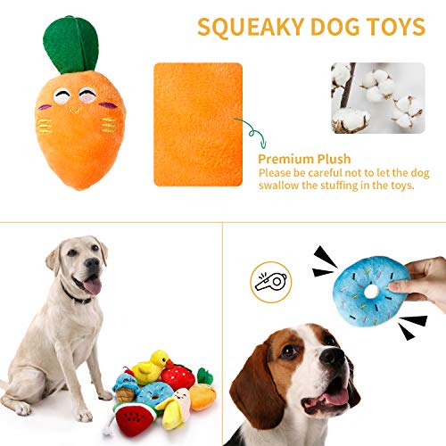 Toozey Juguetes para Perros Juguete Perro - 12 Piezas de Juguetes duraderos para Perros Juguetes para Perros pequeños interactivos - Mordedor Perro y Perros Accesorios - algodón Natural