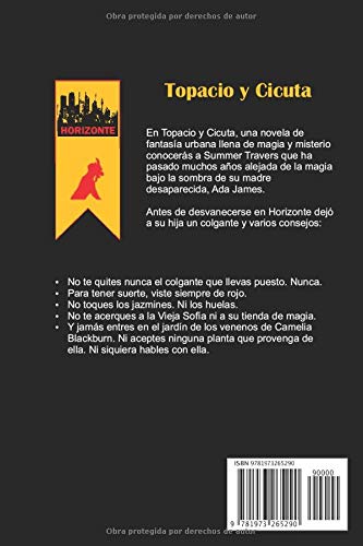 Topacio y Cicuta: La magia de las piedras en una fantasía urbana de #Horizonte (Susurros de Piedra)