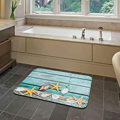 TOPBATHY Alfombra de Entrada Antideslizante Náutica Felpudo de Puerta Delantera Decoracion Nautica Marinera