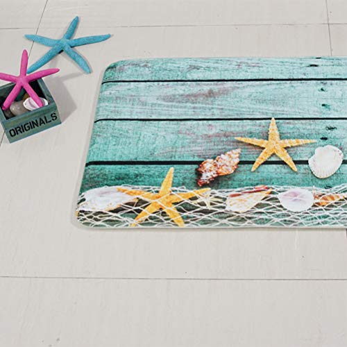 TOPBATHY Alfombra de Entrada Antideslizante Náutica Felpudo de Puerta Delantera Decoracion Nautica Marinera