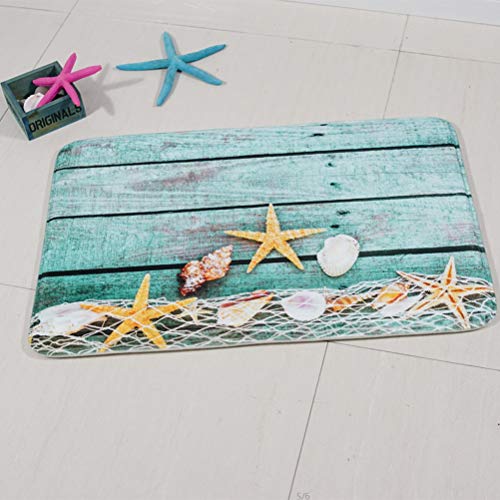 TOPBATHY Alfombra de Entrada Antideslizante Náutica Felpudo de Puerta Delantera Decoracion Nautica Marinera