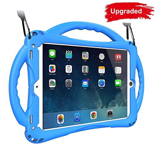 TopEsct 2018/2017 Edición iPad 9.7"/ iPad Air Funda para Niños,Shock Proof Material Silicona con Manija para Apple iPad 5th/6th, iPad Air, iPad Air 2,iPad Pro 9.7(iPad 9.7, Azul)
