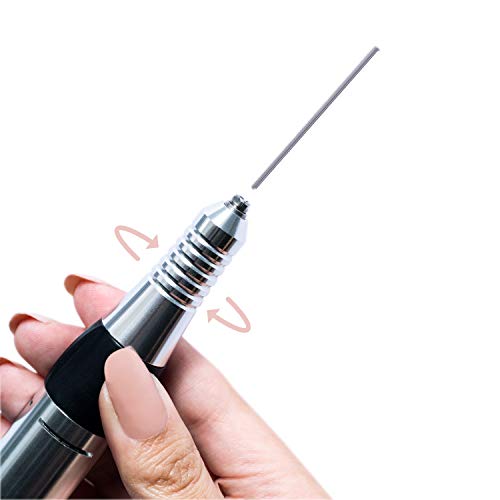 Torno de Uñas Profesional 35.000 RPM para Manicura y Pedicura Negro - Pulidor de Uñas de Gel Semipermanentes Acrílicas Postizas - 6 Brocas para Quitar Esmalte Callos Durezas Empujar Cutículas -Meanail