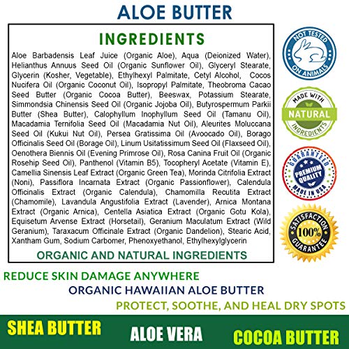 Total Activation hawaiian aloe vera mantequilla para rejuvenecimiento de la piel 8 oz