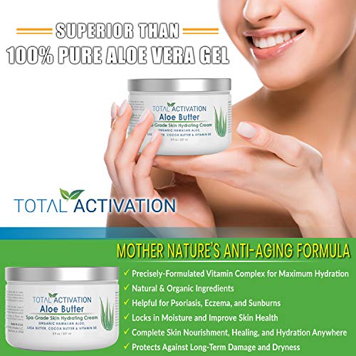 Total Activation hawaiian aloe vera mantequilla para rejuvenecimiento de la piel 8 oz