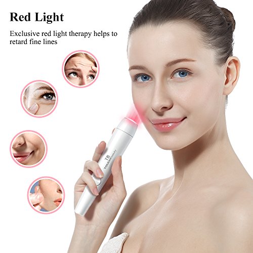 TOUCHBeauty Pluma para el acné con terapia de luz, Pluma para el tratamiento del acné con luz roja y azul Eliminación dirigida Cicatriz de acné Arrugas AG-1693