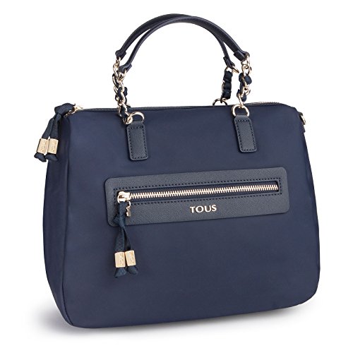 Tous Efim Brunock Chain, Bolso de Mano para Mujer, Azul (Marino 595810119), 28x20x13 cm (W x H x L)