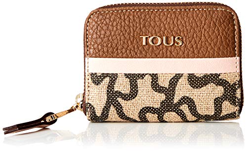 Tous Elice New, Monedero para Mujer, Multicolor (Marrón/Rosa 895960018), 10x8x2.5 cm (W x H x L)