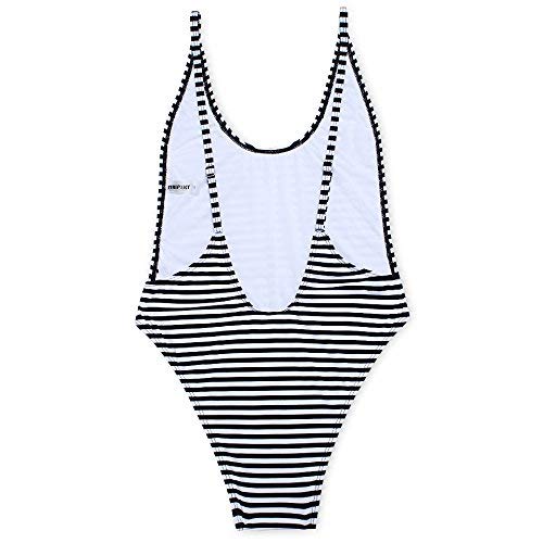 Traje De Baño para Mujeres Damas Traje De Baño Mode De Marca De Una Sola Pieza De Acero Y Sin Almohadillas para Pechos SPA Traje De Baño Europa Bote En V Profundo Vini Chica Twin SPA