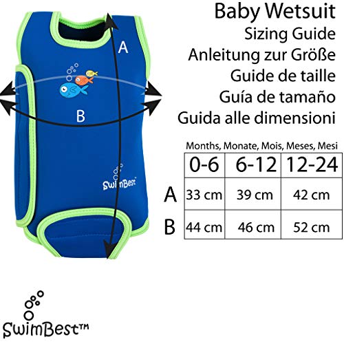 Traje de baño SwimBest Baby , Pez Azul, 0-6 meses (BWTWS6-06)