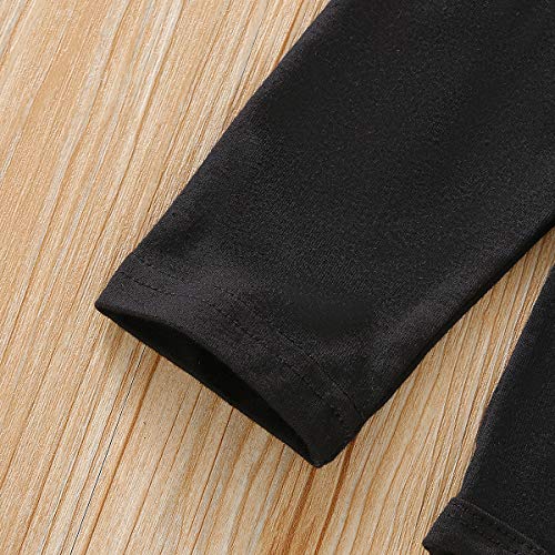 Traje de Ropa Halloween para Niños Niñas Unisex Conjunto de Bebé Top Mameluco de Manga Larga + Pantalones Largos con Estampado de Patrones Calabaza Fiesta