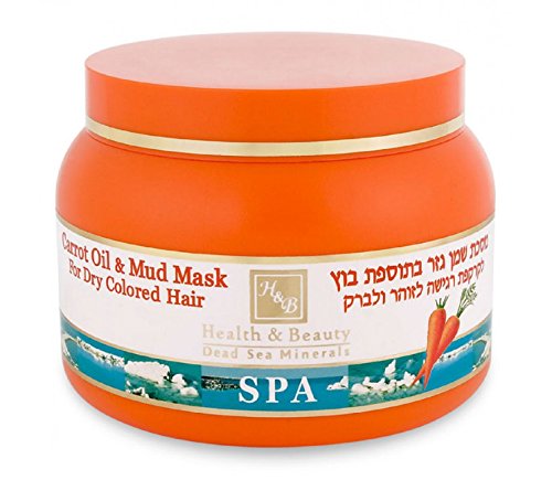 Tratamiento del Mar Muerto de H & B – Mascarilla de pelo con aceite de zanahoria y arcilla (250ml)