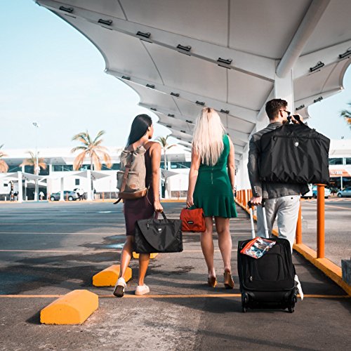 TRAVANDO ® Portatrajes Hombre Viaje, Estuche para Trajes con compartimento para ordenador