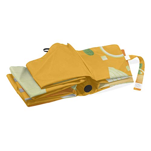 Travel Umbrella Delicious Vegetables Than Cebollas Anti UV Compacto 3 Fold Art Ligero Paraguas Plegables (impresión Exterior) Lluvia a Prueba de Viento Paraguas de protección Solar para Mujeres Niñas