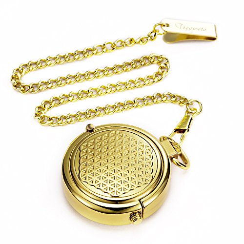 Tree weto Retro oro mecánica reloj de bolsillo Pull de forma especial hueca Caso Diseño Esqueleto Números Romanos bolsillos Relojes con cadena y caja de regalo