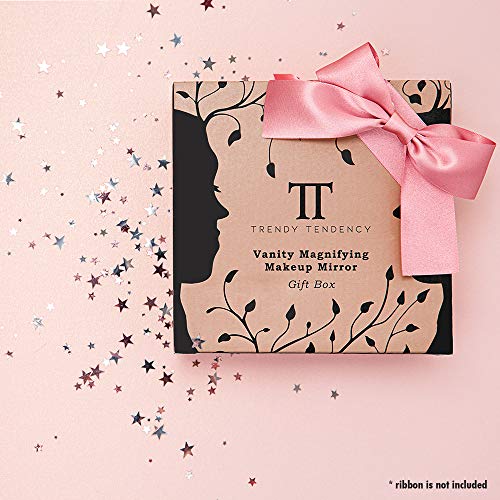 Trendy Tendency Espejo Aumento x10 - Este Espejo Maquillaje Viene con Caja ponerlo en la habitacion o baño/Ideas Regalos Originales para Mujer, higa, Madre, Amigas, en su Cumpleanos o Navidad