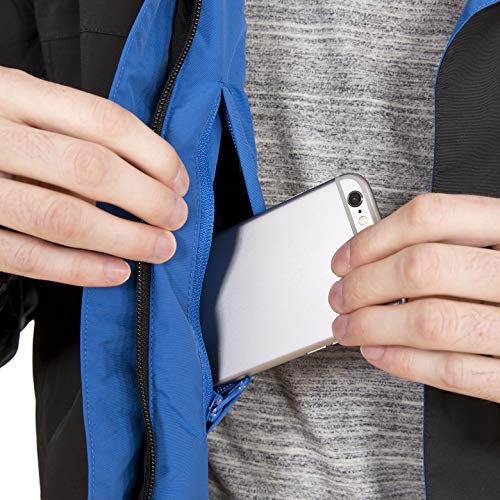 Trespass Tp75 Donelly Chaqueta, Hombre, Black, L