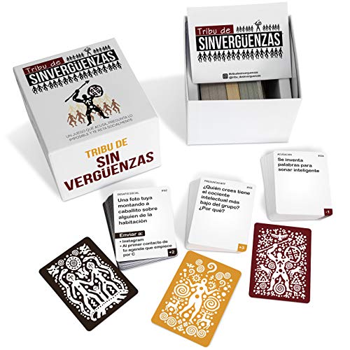 Tribu de Sinvergüenzas - El Mejor Juego de Cartas para Beber para Fiestas y Risas con amig@s - Made In Spain