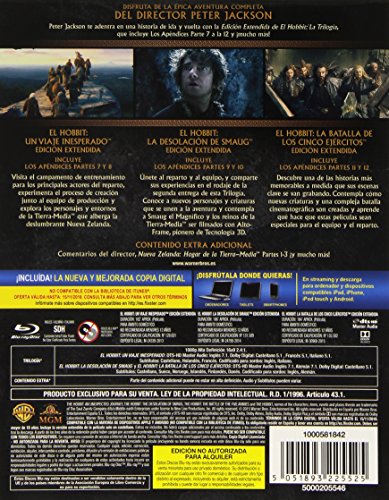 Trilogia El Hobbit Extendida Blu-Ray [Blu-ray]