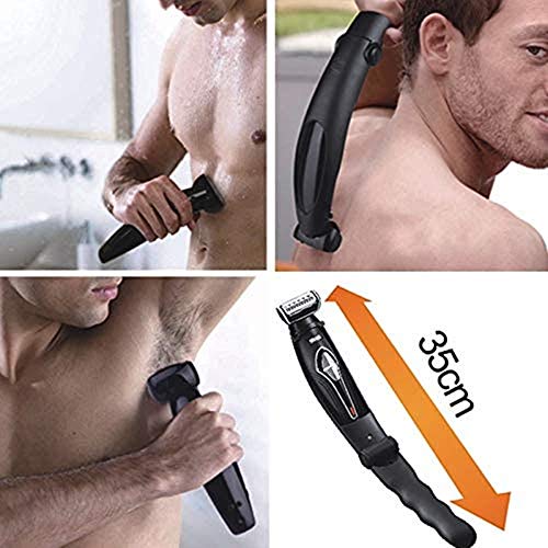 Trimmer todo en uno Facial, Cuerpo, Máquina de afeitar de la espalda Afeitadora en seco y húmeda Lámina para el cabello Maquinilla de afeitar eléctrica Recortadora de barba Set de aseo profesional