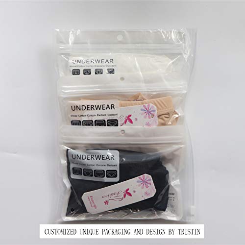 TRISTIN Mujeres 3 Pack Pantalones Cortos para niños Ropa Interior Anti Rozaduras Tallas Grandes Calzoncillos Largos Bóxers Transparentes y Sexy Bragas sin Costuras Slipshort para Damas