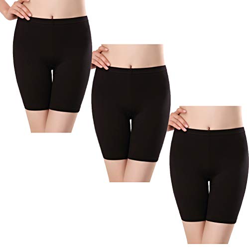 TRISTIN Mujeres Slipshort Algodón Anti Rozaduras Bragas de Pierna Larga Multipack Ropa Interior de Seguridad Pantalones Cortos para niños Leggings para Debajo de los Vestidos