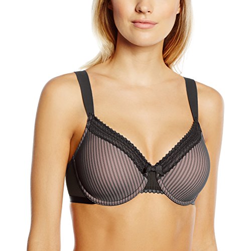 Triumph Beauty-full Idol W01, Sujetador Reductor para Mujer, 85E EU, Negro (Black 04)