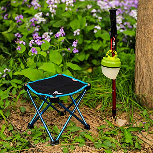 TRIWONDER Taburete de Camping portátil, Silla Plegable al Aire Libre Slacker Silla para Acampar Mochilero Senderismo Pesca Viaje Jardín Barbacoa con Saco de Transporte (Naranja)