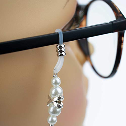TRIXES Elegante Cordón con Perlas de Acrílico Engarzadas para Gafas de Leer y de Sol