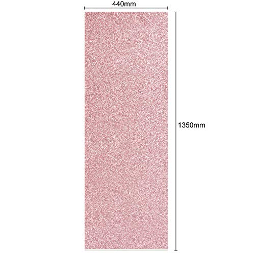 TRIXES Papel Tapiz Permanente Lámina de Vinilo Brillo Rosado – Reverso Autoadhesivo con Papel para Desprender -Adhesivo de 1350 mm x 440 mm - para Paredes Superficies de Muebles - Corta a Medida