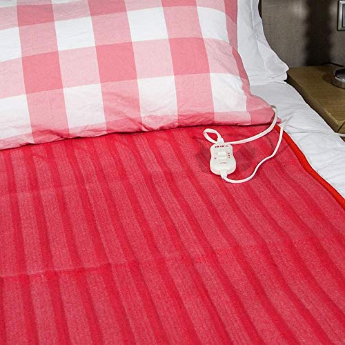 TRS 150 x 70 cm Manta eléctrica con la protección del sobrecalentamiento, controlwith Individual 3 Ajustes de Calor con calefacción colchoneta, Funda de colchón Suave (Size : 150x70cm)