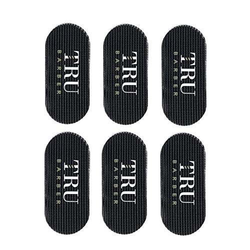 Tru Barber - Juego de 6 pinzas para el pelo para hombres y mujeres, para peluquería y peluquería, para peinado, agarres para el cabello, color negro