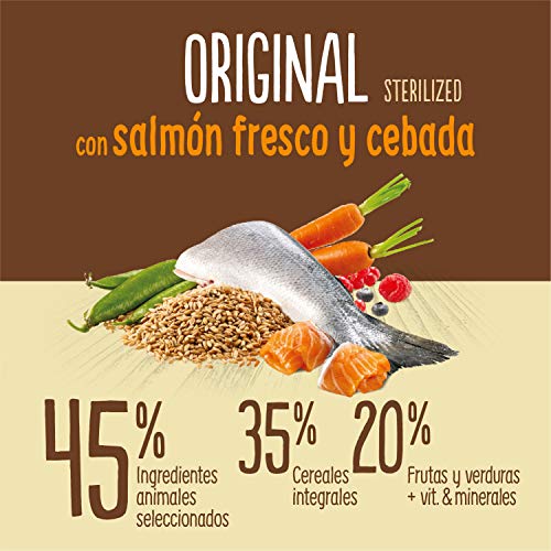 True Instinct Original Comida Para Gato Esterilizado Adulto con Salmón - 1,25 kg