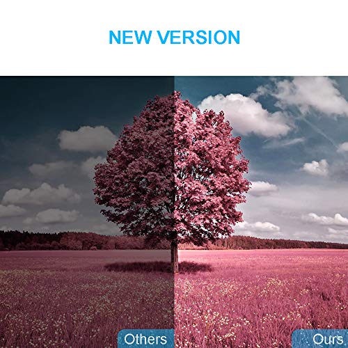 TS-ant Última Versión Antena de TV, Blanco Antena de TV Interior, Señal Amplificador de Cable Coaxial de 5M,Visualización Gratuita Canales 4H 1080P VHF UHF, Antena de TV Digital HD de Alcance de 130KM