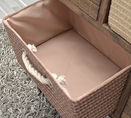 ts-ideen Cómoda rústica con cestas para Pasillo,Cocina,Dormitorio o para el baño