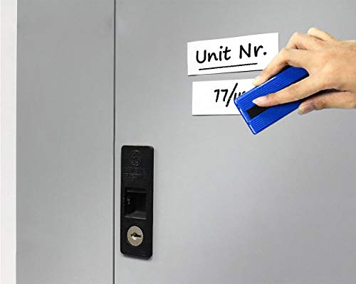 TUKA 10m x 30mm x 1mm Cinta Magnética Reescribible de Etiqueta/Rotular/Marcar, Identificación Imán Rodillo, para Pizarra Blancas, Estante Metálica. Escribir Limpiar Recortar, Blanco TKD9046-3cm