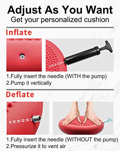 Tumaz Cojines de Equilibrio- Mejorar la Postura de Sentado y También Estabilidad Disco de Equilibrio para la Fisioterapia, Alivio del Dolor de Espalda y Fuerza Central para Todas Las Edades