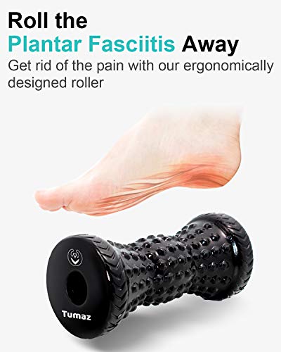 Tumaz Rodillo Masaje Pies de Fascitis Plantar [Versión Mejorada y Más Profunda] Masajeadores de Pies Diseñado Ergonómicamente para Aliviar Dolor en Arco del Pie, Síndrome de Dolor Miofascial