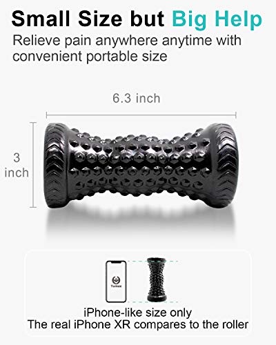 Tumaz Rodillo Masaje Pies de Fascitis Plantar [Versión Mejorada y Más Profunda] Masajeadores de Pies Diseñado Ergonómicamente para Aliviar Dolor en Arco del Pie, Síndrome de Dolor Miofascial