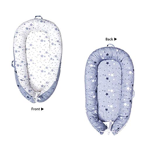 Tumbona para bebé, Nido Transpirable para recién Nacido, Funda extraíble con algodón orgánico Supersuave, Idea para recién Nacidos para Cosleeping
