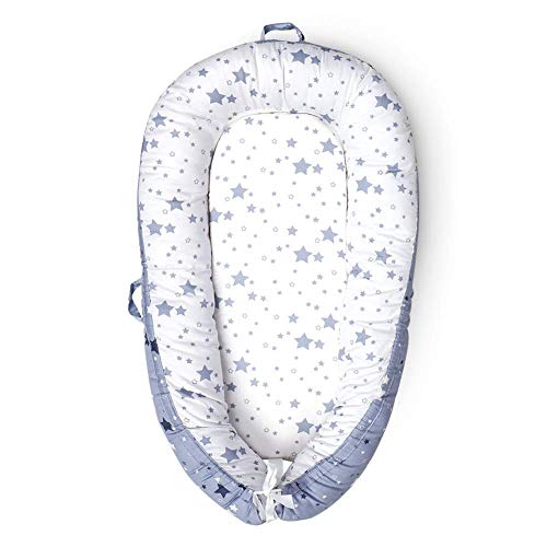 Tumbona para bebé, Nido Transpirable para recién Nacido, Funda extraíble con algodón orgánico Supersuave, Idea para recién Nacidos para Cosleeping