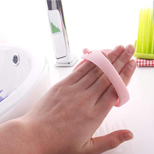 TUOF Cepillo masajeador de silicona para el cuero cabelludo de lavado, cabezal de ducha de pelo, peine grande de dientes para limpieza del hogar