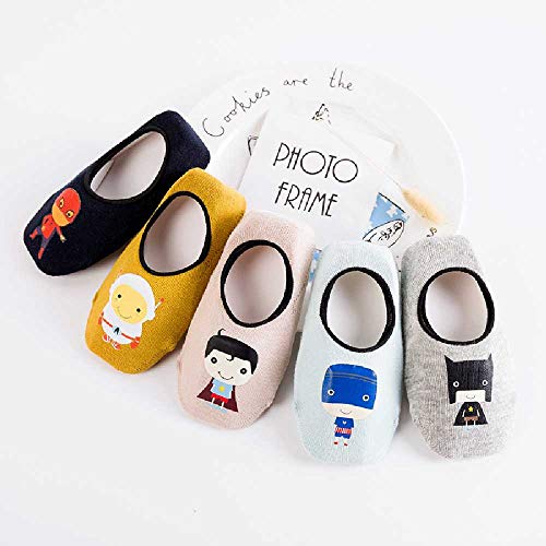TUOLUO Calcetines De Suelo para Bebés, Calcetines De Algodón para Niños Y Niñas, Primavera, Otoño, Verano S1-3 años/Wangwang Team